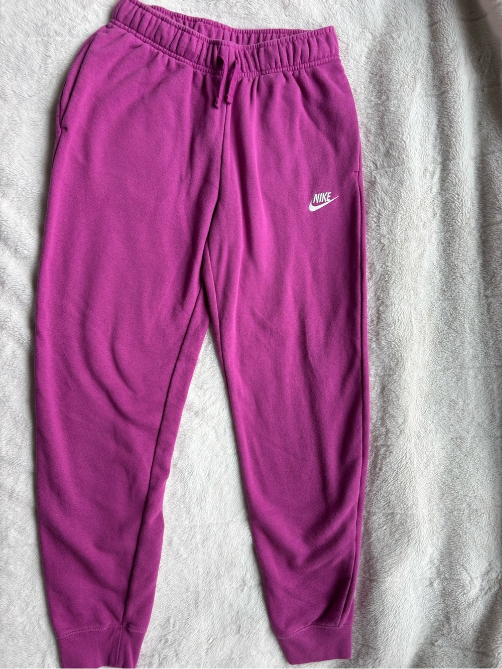 Nike Magenta Hot Pink Club Fleece Sportswear Joggers Sweatpants - Size S
